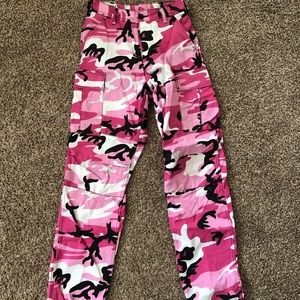 Pink camo pants